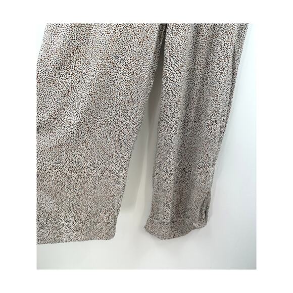 AFRM Leopard Print Wide Leg Pants High Rise Size Large - Picture 2 of 7